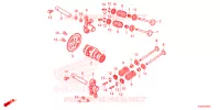 ARBRE A CAMES   SOUPAPE pour Honda FORZA 125 SPECIAL de 2023