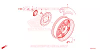 ROUE ARRIERE pour Honda FORZA 125 SPECIAL de 2023