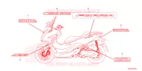 AUTOCOLLANTS pour Honda FORZA 125 de 2023