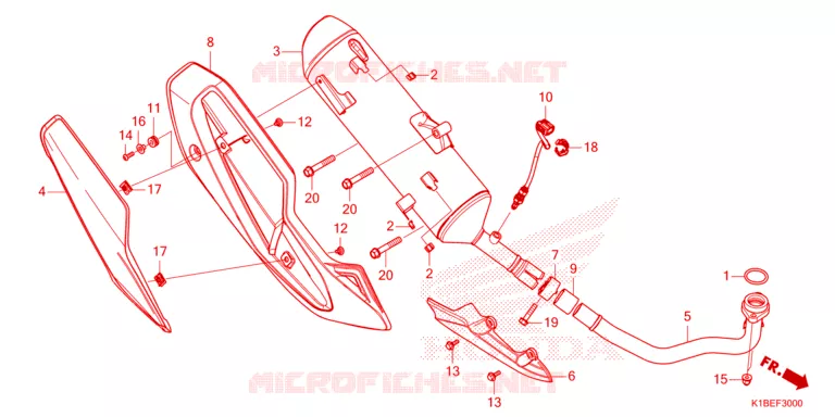 SILENCIEUX D'ECHAPPEMENT Honda SCOOTER 350 FORZA 2023  NSS350AP