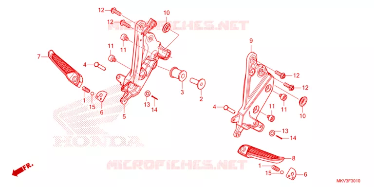 REPOSE PIED Honda SCOOTER 750 FORZA 2023  NSS750P