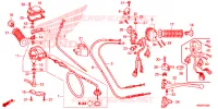 LEVIER DE GUIDON   CABLE   COMMODO pour Honda TRX 250 FOURTRAX RECON Electric Shift de 2021