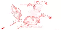 PHARE pour Honda TRX 250 FOURTRAX RECON Standard de 2022