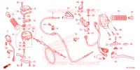 LEVIER DE GUIDON   CABLE   COMMODO pour Honda FOURTRAX 420 RANCHER 4X4 AT IRS EPS ESP de 2023