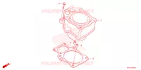 CYLINDRE pour Honda FOURTRAX 420 RANCHER 4X4 AT IRS EPS ESP de 2023