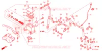 MAITRE CYLINDRE DE FREIN AVANT pour Honda FOURTRAX 420 RANCHER 4X4 AT IRS EPS ESP de 2023