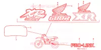 AUTOCOLLANTS pour Honda XR 600 R de 1991