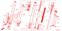 FOURCHE pour Honda CRF 150 R de 2008