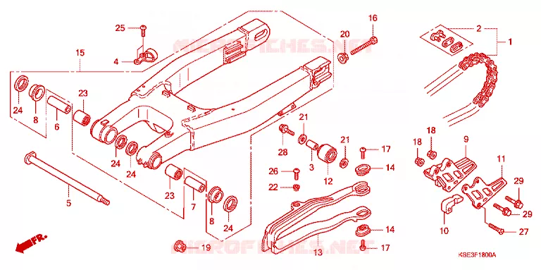 BRAS OSCILLANT Honda MOTO 150 CRF 2009  CRF150R9