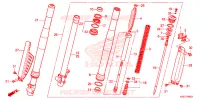 FOURCHE pour Honda CRF 150 R de 2017