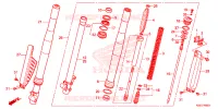 FOURCHE pour Honda CRF 150 R BIG WHEELS de 2014