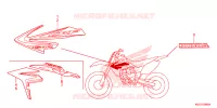 AUTOCOLLANTS pour Honda CRF 150 R BIG WHEELS de 2017
