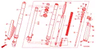 FOURCHE pour Honda CRF 150 R BIG WHEELS de 2012
