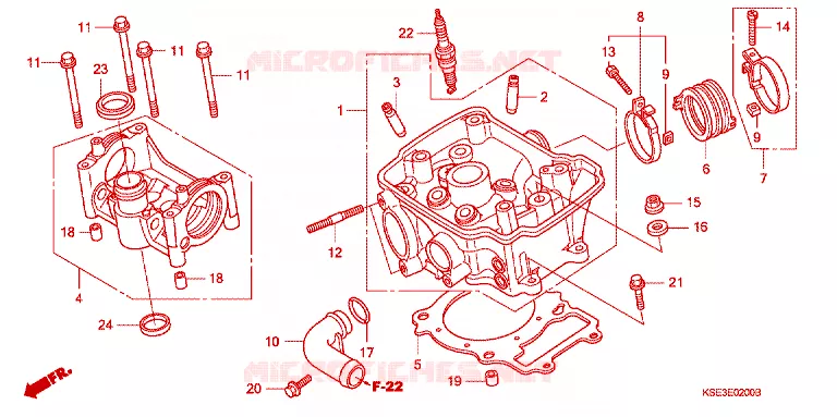CULASSE Honda MOTO 150 CRF 2012  CRF150RC