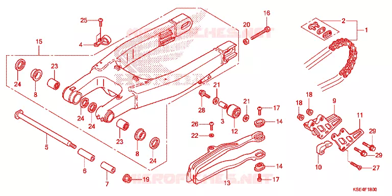 BRAS OSCILLANT Honda MOTO 150 CRF 2007  CRF150R7