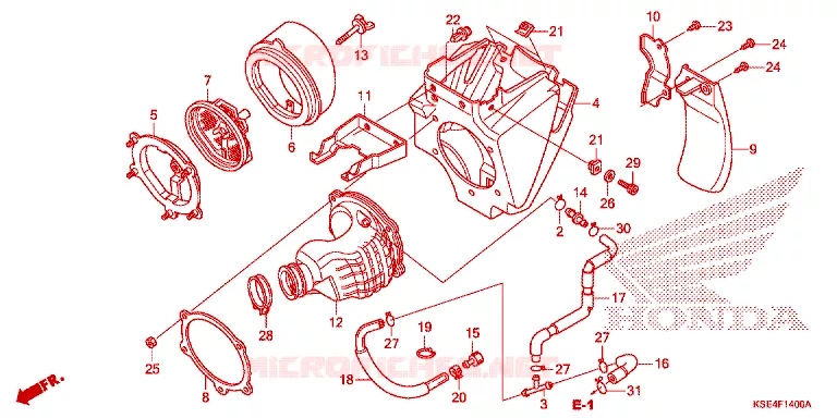 FILTRE A AIR Honda MOTO 150 CRF 2007  CRF150R7