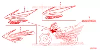 AUTOCOLLANTS pour Honda CRF 150 R BIG WHEELS de 2007