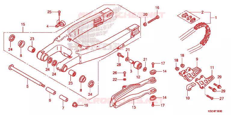 BRAS OSCILLANT Honda MOTO 150 CRF 2007  CRF150RB7