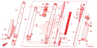 FOURCHE pour Honda CRF 150 R BIG WHEELS de 2013