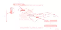 AUTOCOLLANTS pour Honda CL 500 de 2023