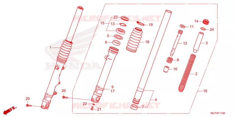 FOURCHE Honda MOTO 500 CL 2023  CL500AP