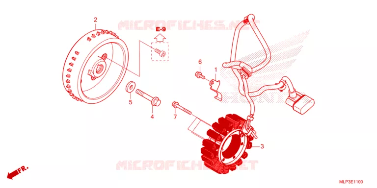 ALTERNATEUR Honda MOTO 500 CL 2023  CL500AP