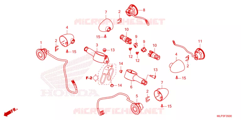 CLIGNOTANT Honda MOTO 500 CL 2023  CL500AP