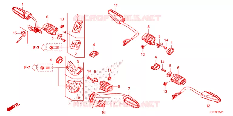 CLIGNOTANT Honda MOTO 250 CRF 2023  CRF250LAP