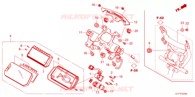 COMPTEUR Honda MOTO 250 CRF 2023  CRF250LRAP