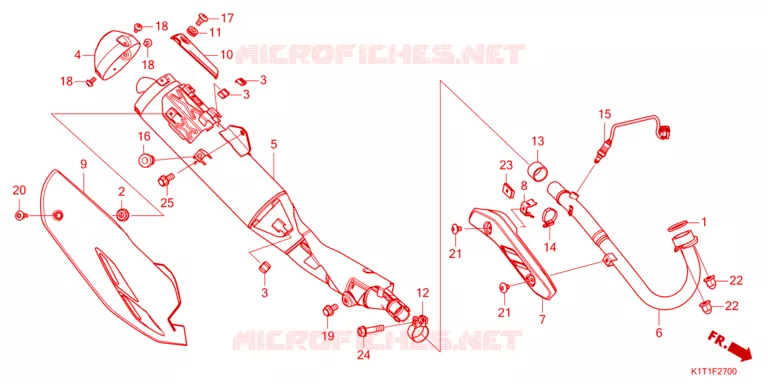 SILENCIEUX D'ECHAPPEMENT Honda MOTO 250 CRF 2024  CRF250LRAP