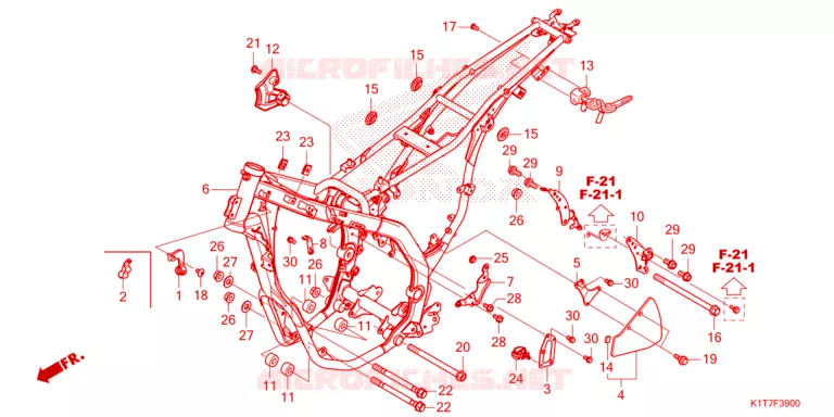 CADRE Honda MOTO 250 CRF 2023  CRF250LRAP