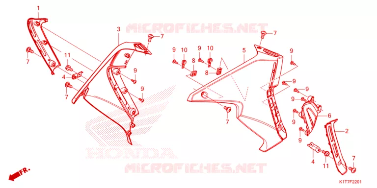 OUIES DE RADIATEUR Honda MOTO 250 CRF 2023  CRF250LRAP