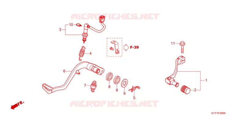 PEDALE Honda MOTO 250 CRF 2024  CRF250LRDP