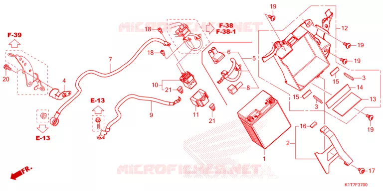 BATTERIE Honda MOTO 300 CRF 2024  CRF300LAP