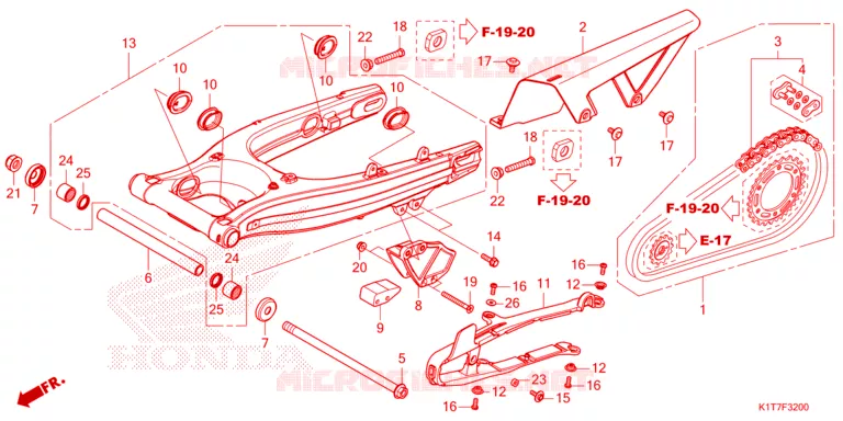 BRAS OSCILLANT Honda MOTO 300 CRF 2024  CRF300LAP