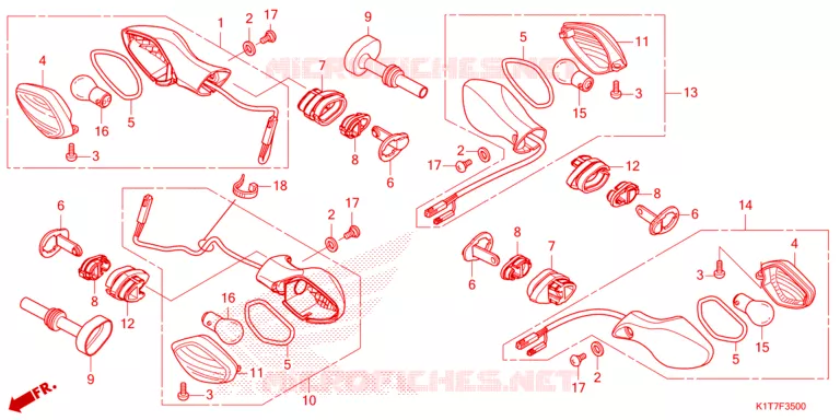 CLIGNOTANT Honda MOTO 300 CRF 2023  CRF300LAP