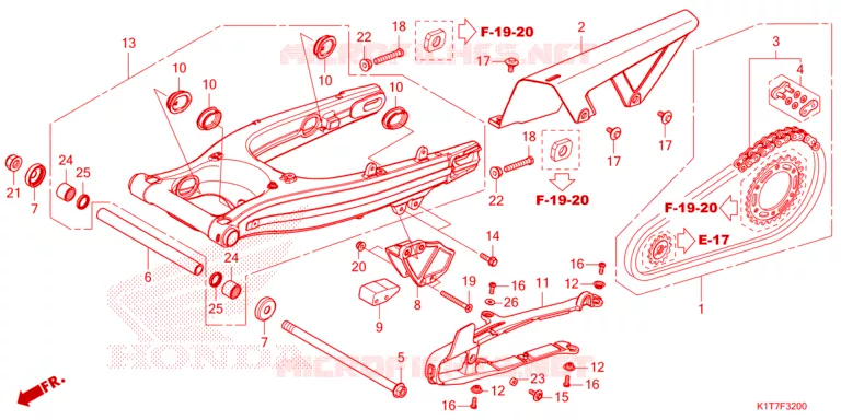 BRAS OSCILLANT Honda MOTO 300 CRF 2023  CRF300LAP