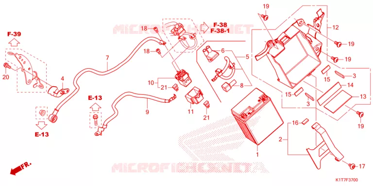 BATTERIE Honda MOTO 300 CRF 2023  CRF300LAP