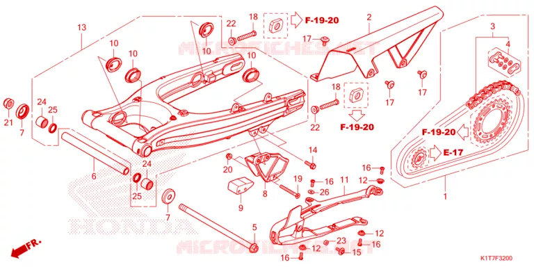BRAS OSCILLANT Honda MOTO 300 CRF 2024  CRF300LRAP