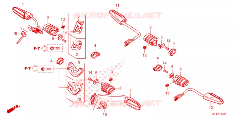 CLIGNOTANT Honda MOTO 300 CRF 2024  CRF300LRAP