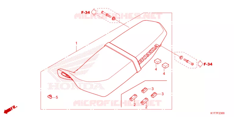 SELLE Honda MOTO 300 CRF 2023  CRF300LRAP