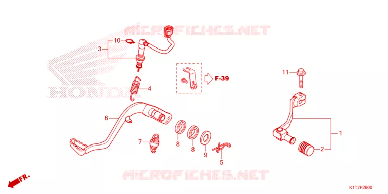 PEDALE Honda MOTO 300 CRF 2023  CRF300LRAP