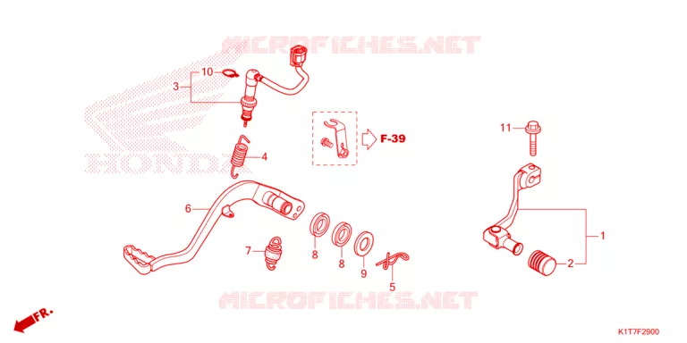 PEDALE Honda MOTO 300 CRF 2023  CRF300LRAP