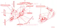 AUTOCOLLANTS pour Honda SH 125 SPORTY 4ED de 2023