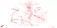 MAITRE CYLINDRE DE FREIN ARRIERE pour Honda SH 125 SMART TOP BOX de 2023