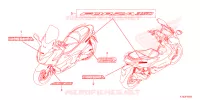 AUTOCOLLANTS pour Honda FORZA 350 2BR de 2022