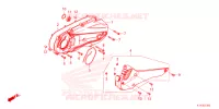 COUVERCLE GAUCHE pour Honda PCX 125 CBS de 2022