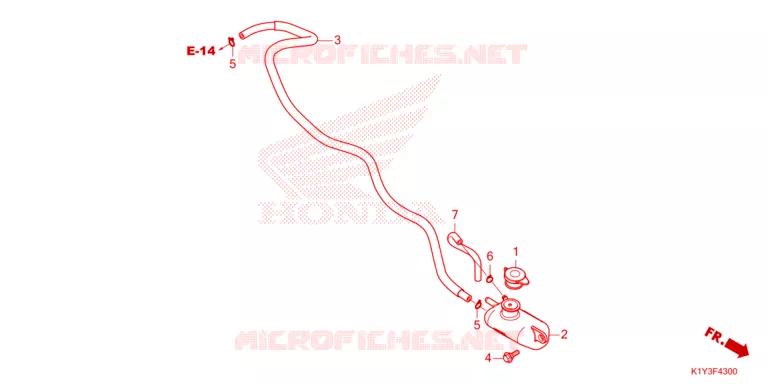 VASE D'EXPANSION Honda SCOOTER 125 PCX 2023  WW125AP