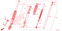 FOURCHE pour Honda CT 125 TRAIL de 2021