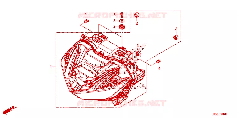 PHARE Honda SCOOTER 150 WINNER 2020  FS150FAL_V